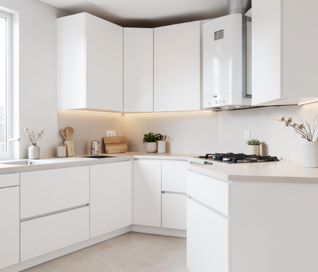 Instalación de caldera de gas en vivienda de Madrid